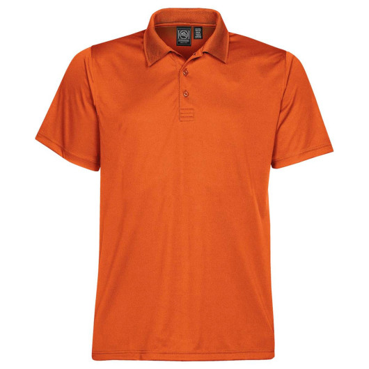 Mens Eclipse Pique Polos Rust